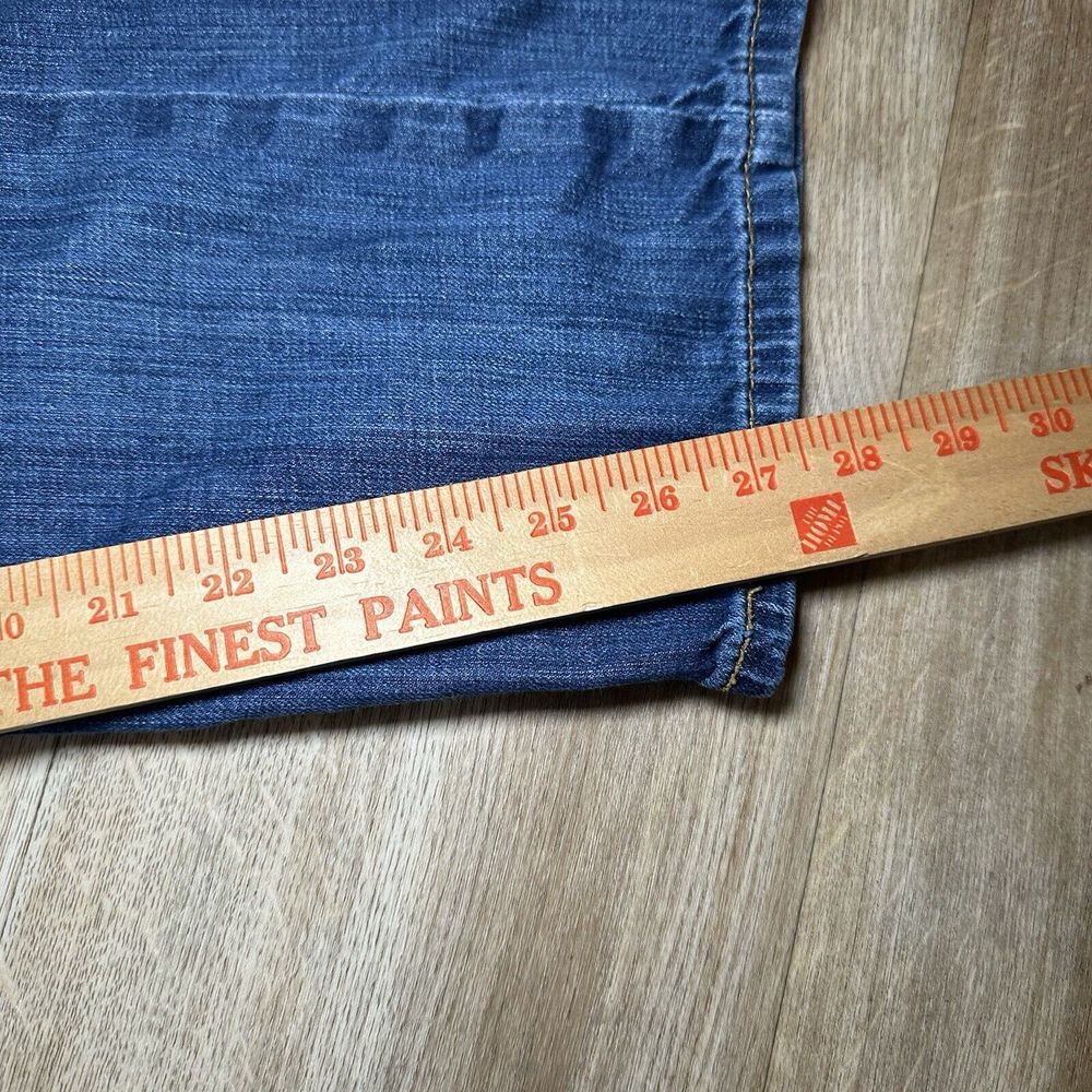 Levis 505 Jeans Mens 33X30 Blue Regular Fit Straight Leg Red Tab Med Wash Denim - Picture 11 of 11